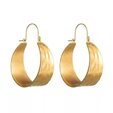 Lightweight Round Big Hoop Earring