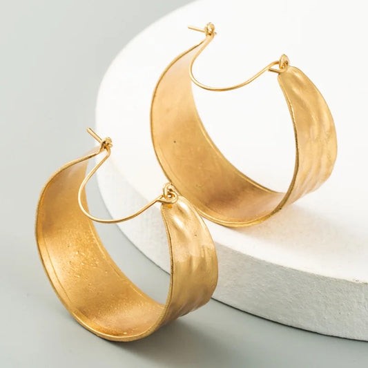 Lightweight Round Big Hoop Earring