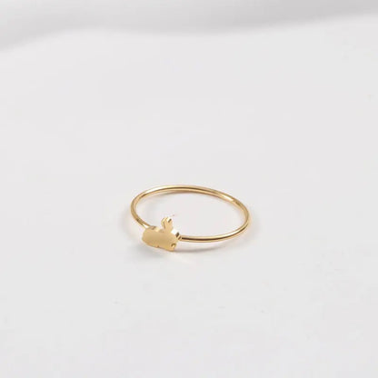 Dainty Cute Rabbit Waterproof Ring