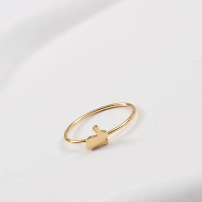 Dainty Cute Rabbit Waterproof Ring