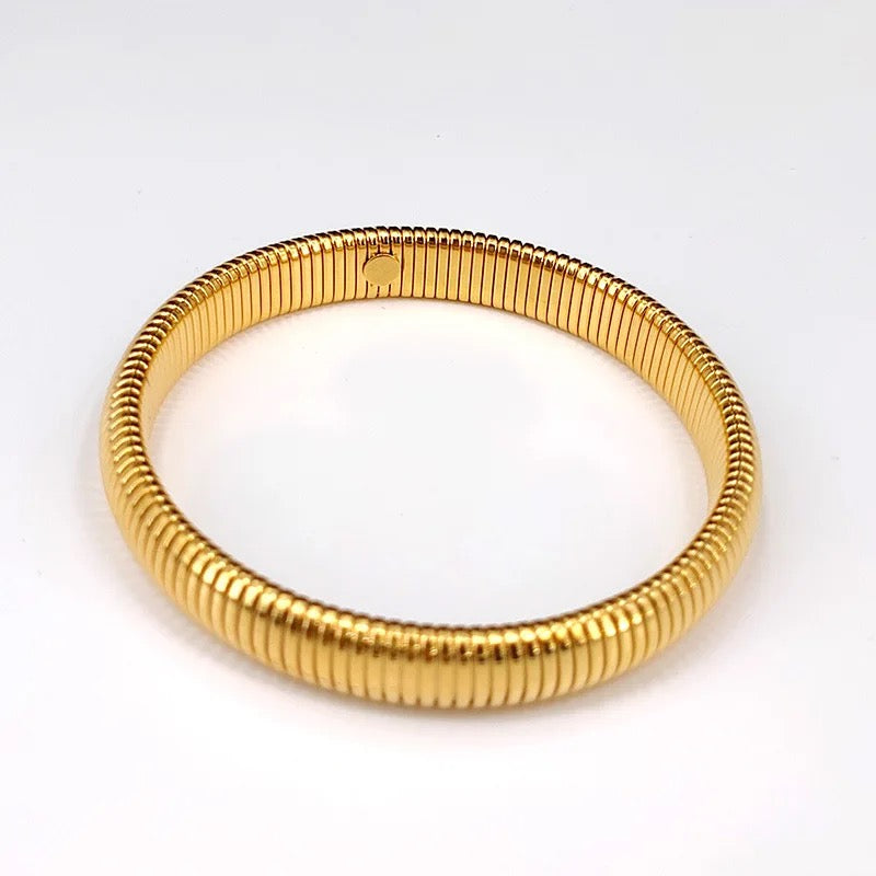 18K Gold Plated Herringbone Bracelet