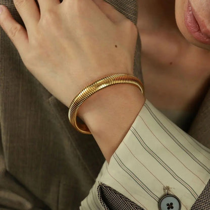 18K Gold Plated Herringbone Bracelet