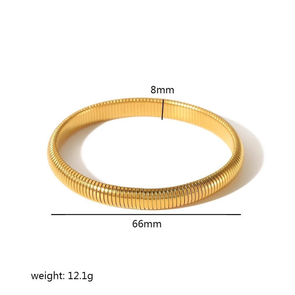 18K Gold Plated Herringbone Bracelet