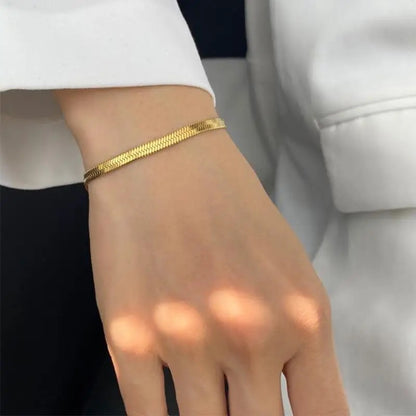 Dainty Gold Snake Chain Bracelet