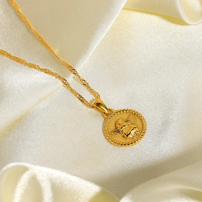 Dainty 18k Gold Charm