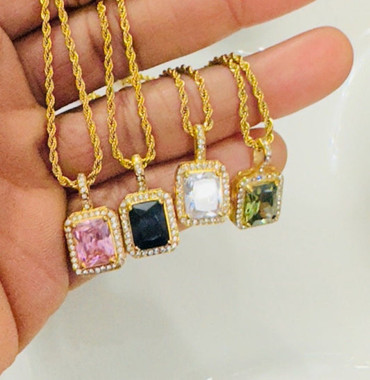 Dazzling Zirconia Pendant Necklace