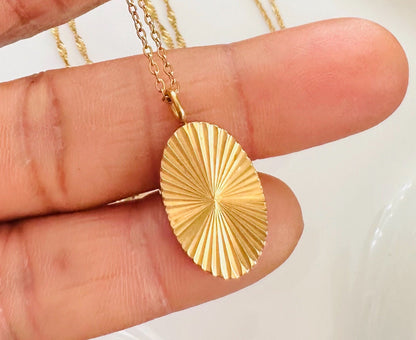 18K Gold Plated Sun Signature Necklace