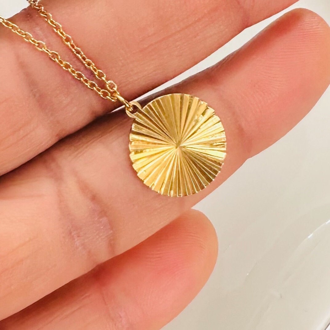 18K Gold Plated Sun Signature Necklace