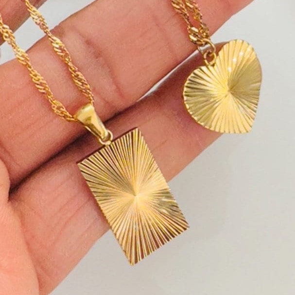 18K Gold Plated Sun Signature Necklace