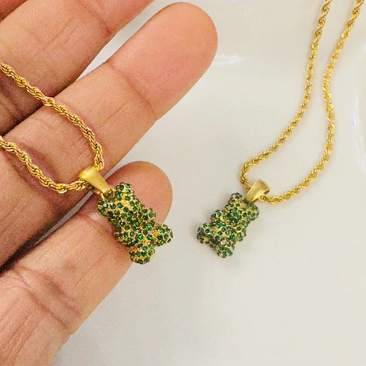 Cute Bear Pendant Necklace