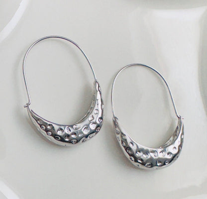 Silver Fulani Hoop Earring