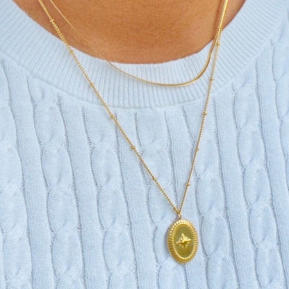 18K Gold Plated Star Pendant Necklace