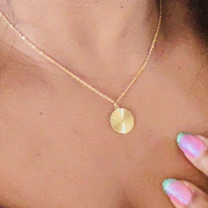Dainty Sun Symbol Celestial Necklace