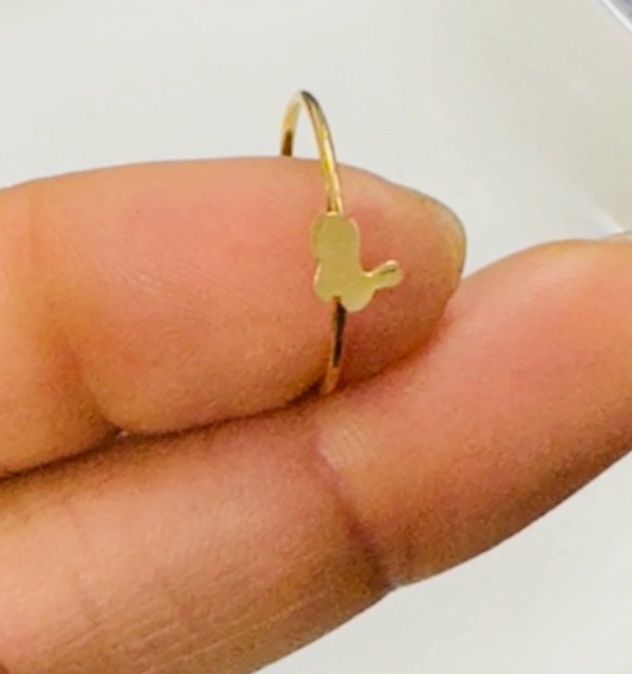 Dainty Cute Rabbit Waterproof Ring