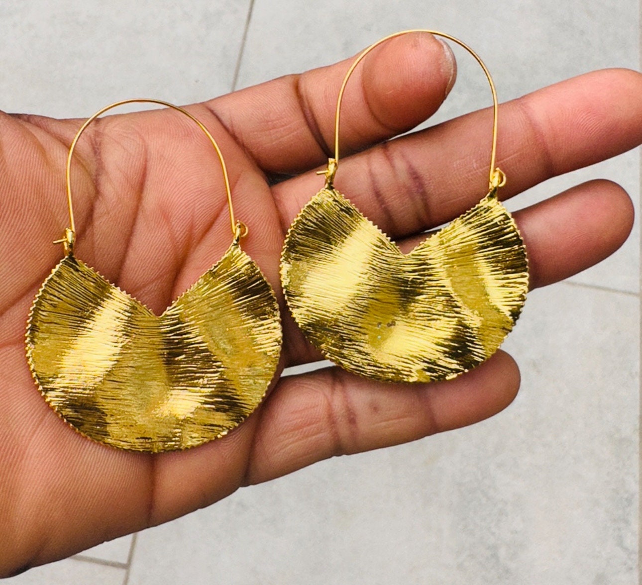 Thin Lightweight Large Classic Fulani Earring