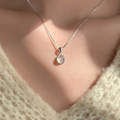 Sterling Silver Moonstone Necklace