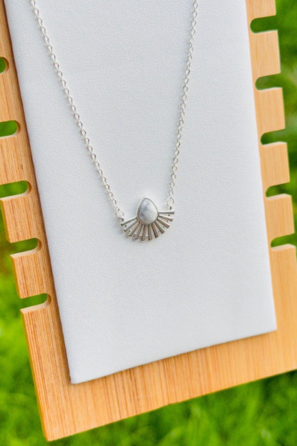 Silver Sun Choker Necklace