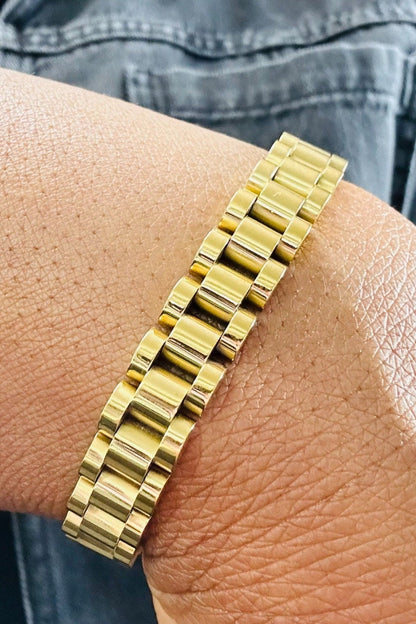 18K Gold Plated Chunky Bracelet