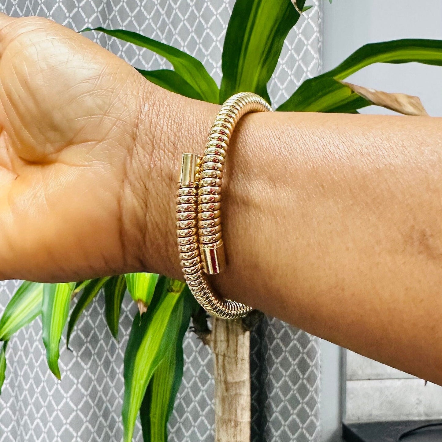18K Gold Plated Single Cuff Bracelet