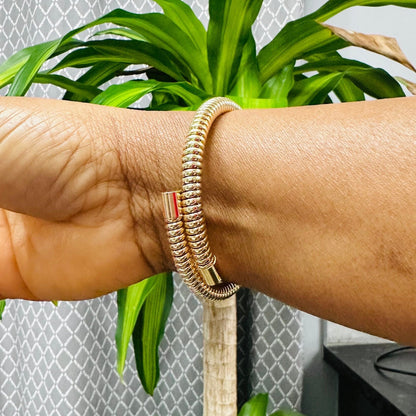 18K Gold Plated Single Cuff Bracelet