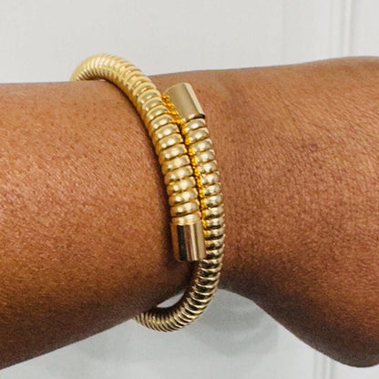 18K Gold Plated Single Cuff Bracelet