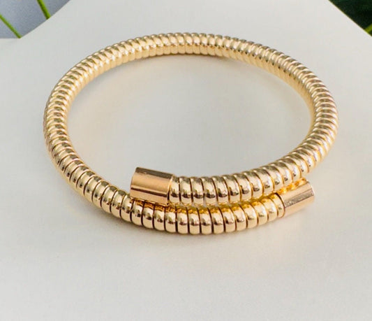 18K Gold Plated Single Cuff Bracelet