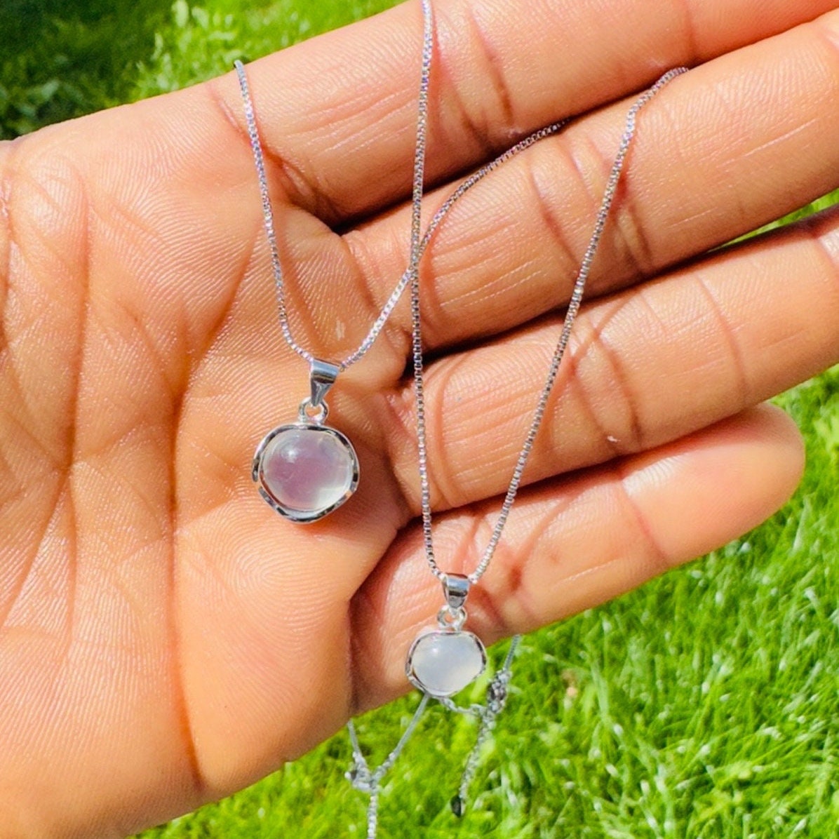Sterling Silver Moonstone Necklace