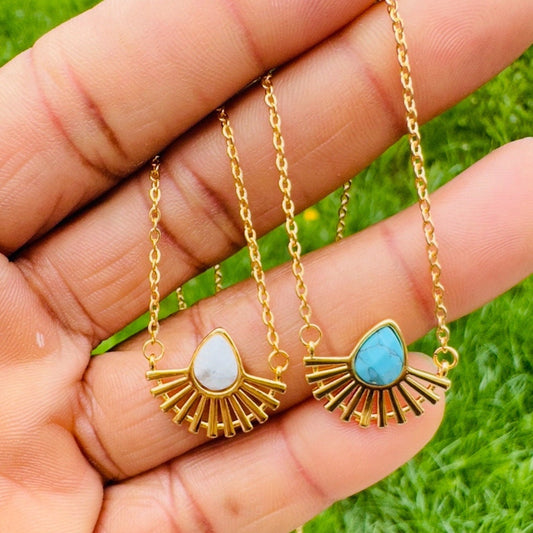 Gold Chain Sun Necklace