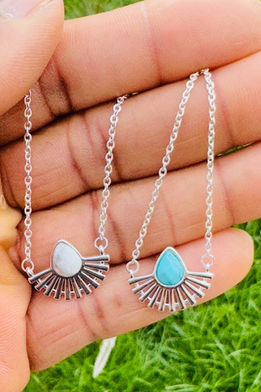 Silver Sun Choker Necklace