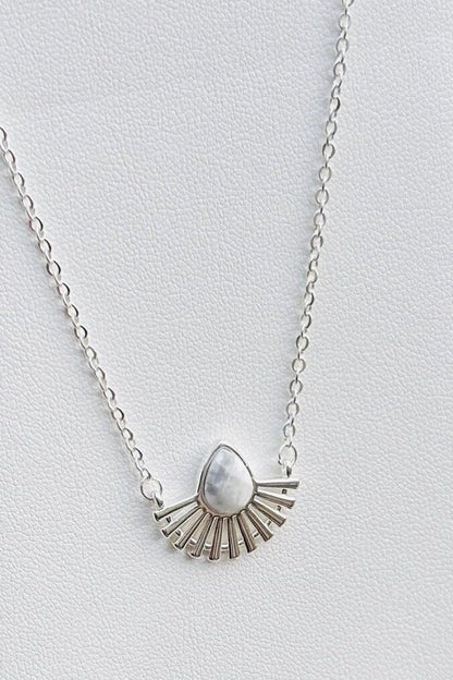 Silver Sun Choker Necklace
