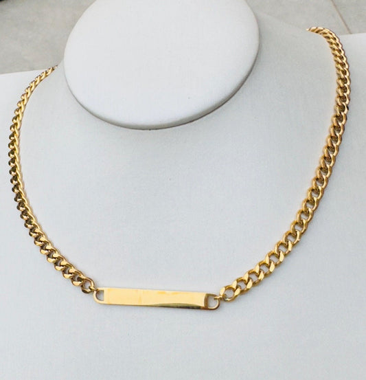 Luxurious Gold Bar Necklace