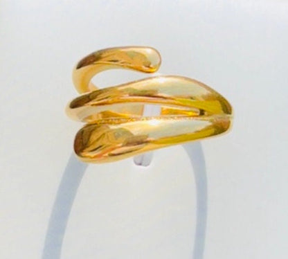 Elegant Multi-Layer Gold Ring