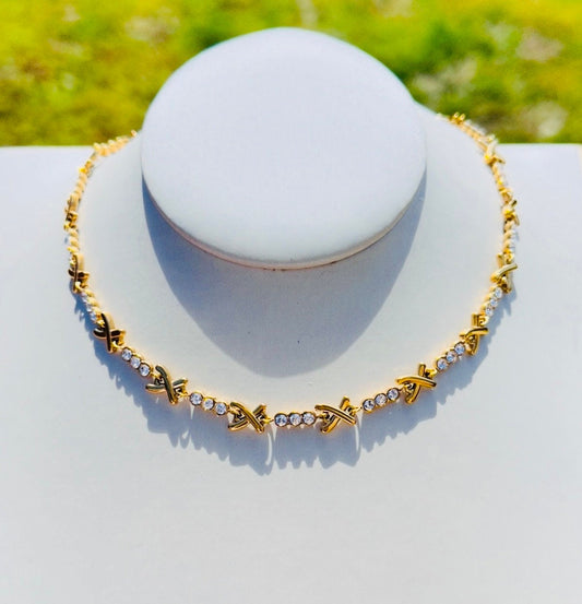 XO Gemma Gold Choker Necklace