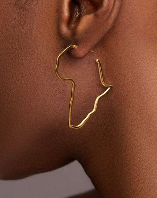 Africa Earring, Hoop Earring