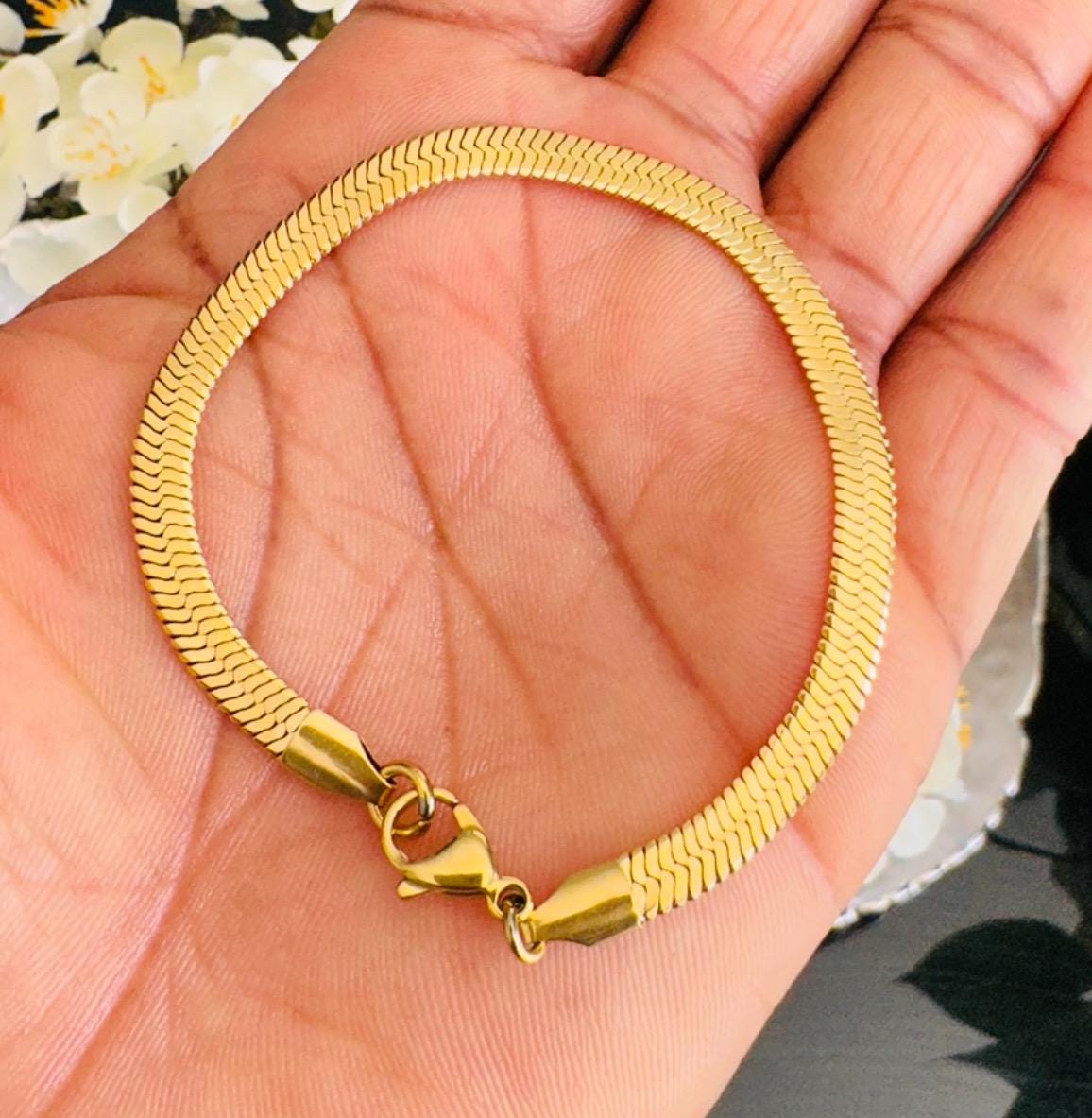 Dainty Gold Snake Chain Bracelet