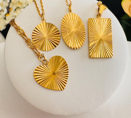 18K Gold Plated Sun Signature Necklace