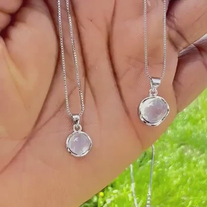 Sterling Silver Moonstone Necklace