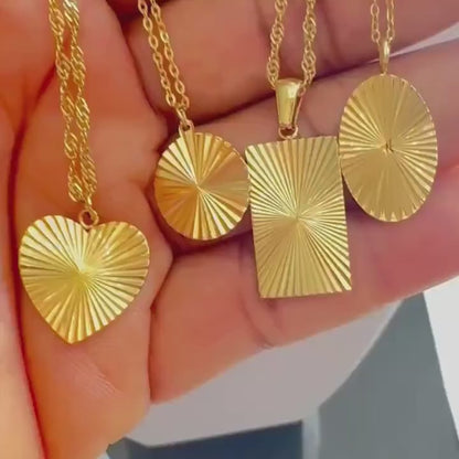 Dainty Sun Symbol Celestial Necklace