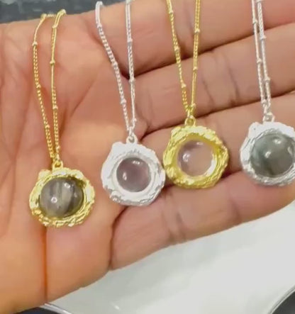 Sterling Silver Moonstone Necklace