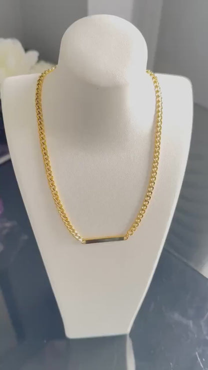 Luxurious Gold Bar Necklace