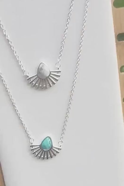 Silver Sun Choker Necklace