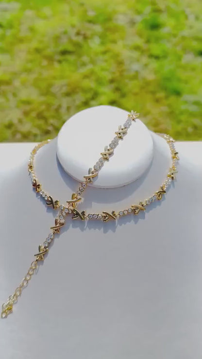 XO Gemma Gold Choker Necklace