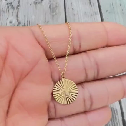 Classic Gold Coin Minimalist Necklace