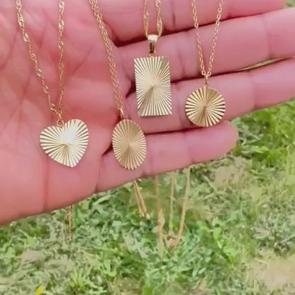 18K Gold Plated Sun Signature Necklace