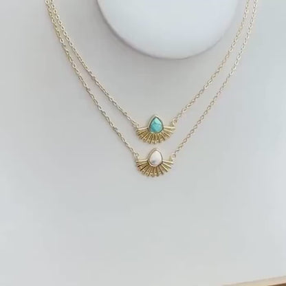 Gold Chain Sun Necklace